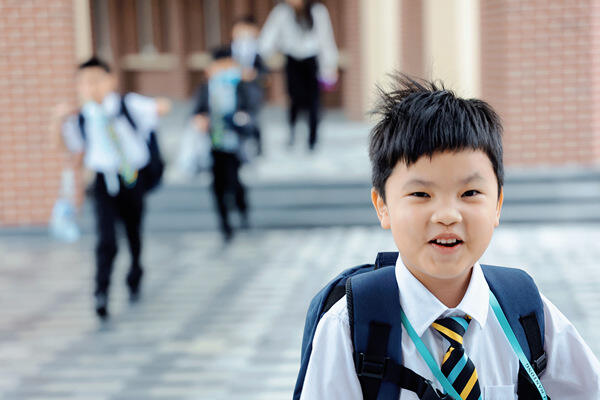 开学第一天,南通惠立学校